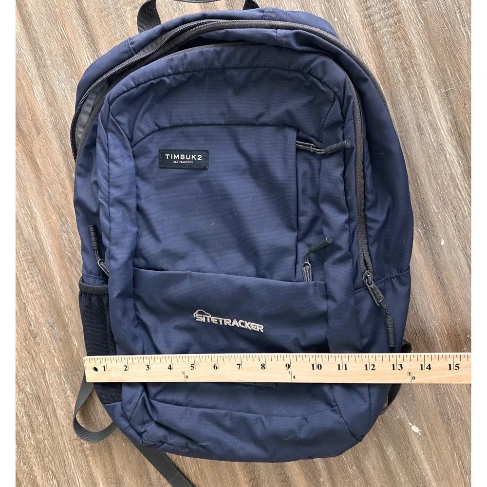 Timbuk2 Parkside Laptop Backpack Navy Blue Sitetracker‎ Company Logo OS Bag